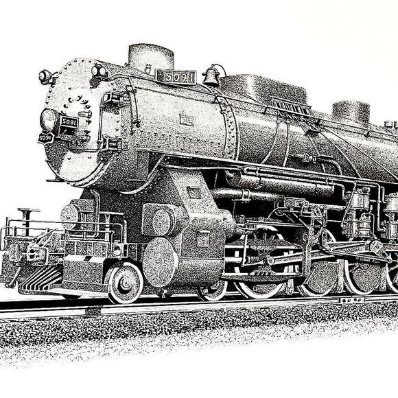 Union Pacific Railroad 5091 Train Prints - Picture 4 of 6